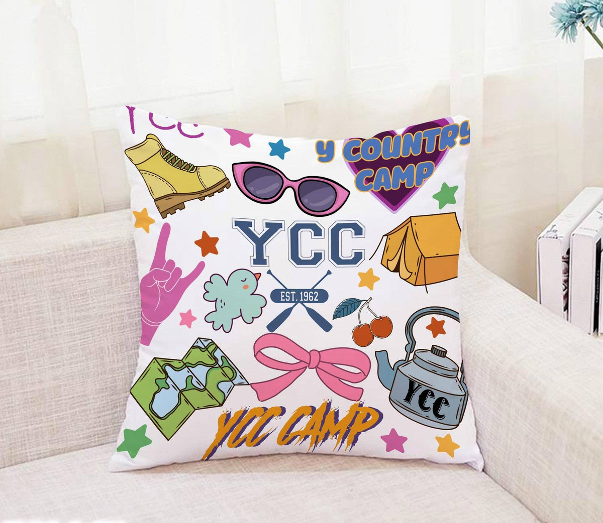 Coussin autographe - Camp Y Country
