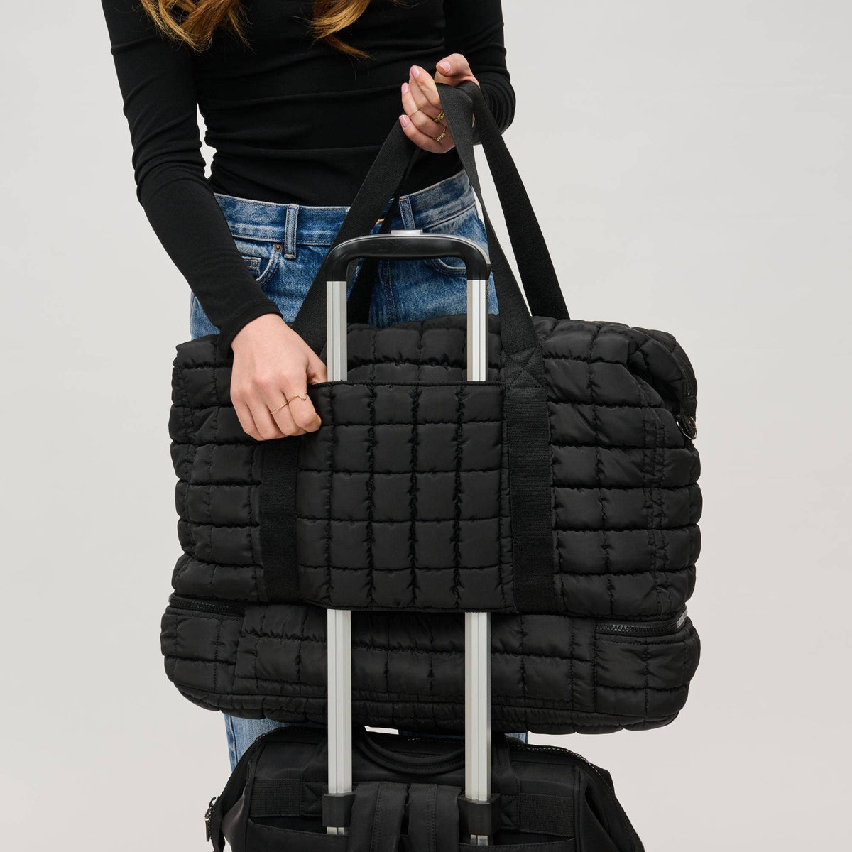 Sac de voyage matelassé en nylon