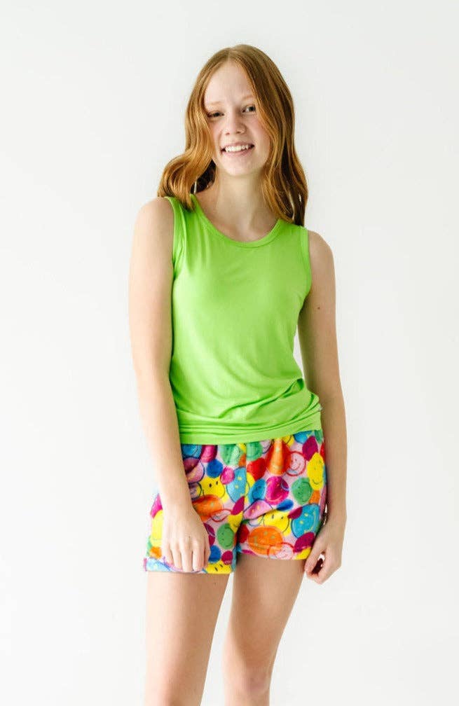 Shorts en peluche - Sourires néon