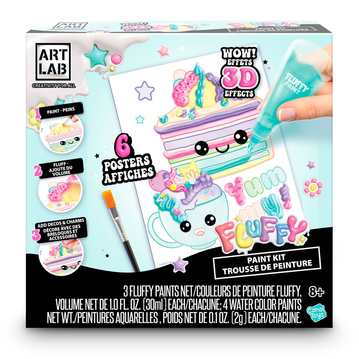 Art Lab Fluffy Paint Poster Kit