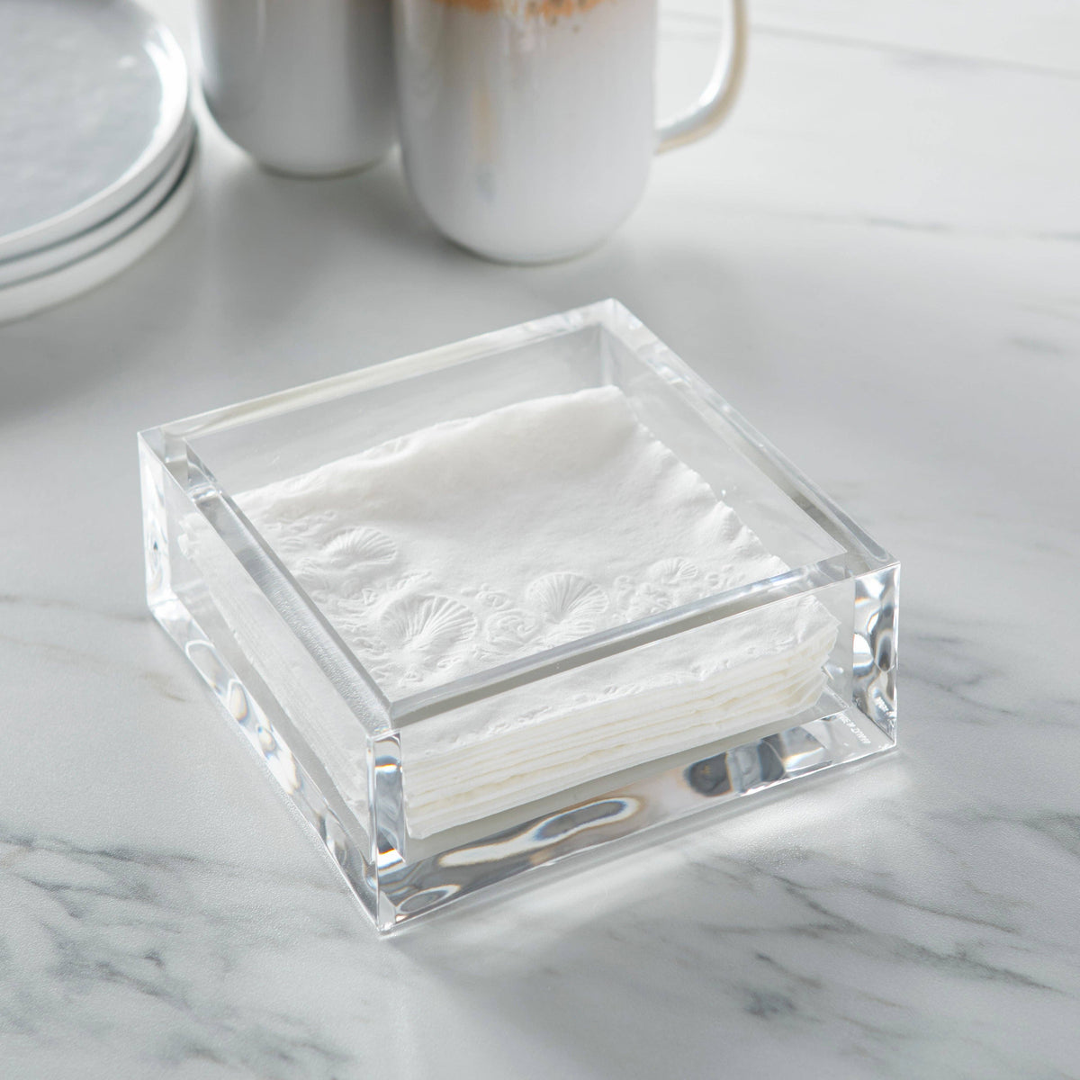 Deluxe Cocktail Napkin Holder: 6x6