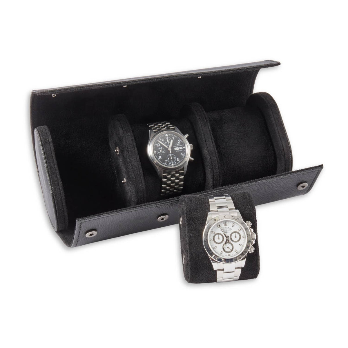 Étui à montres en cuir pour 3 montres