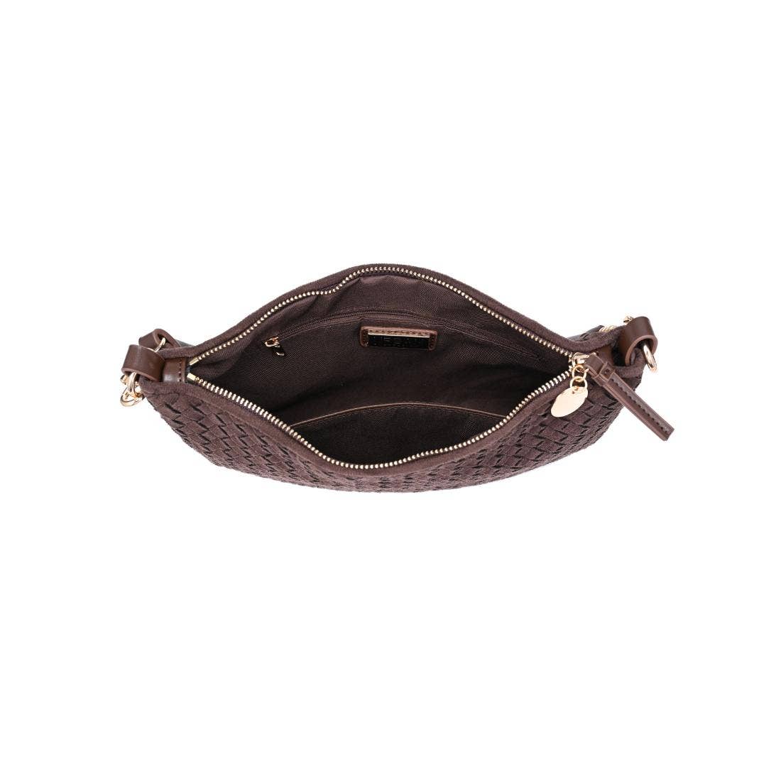 Faux Suede Crossbody - espresso