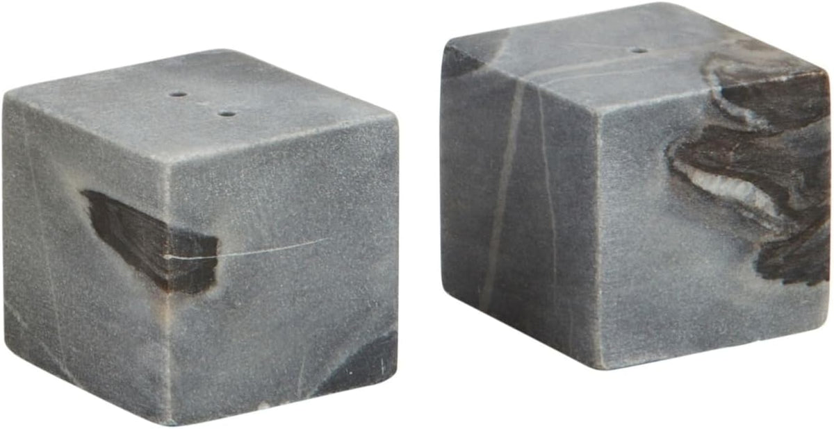 grey Marble Salt And Pepper Set