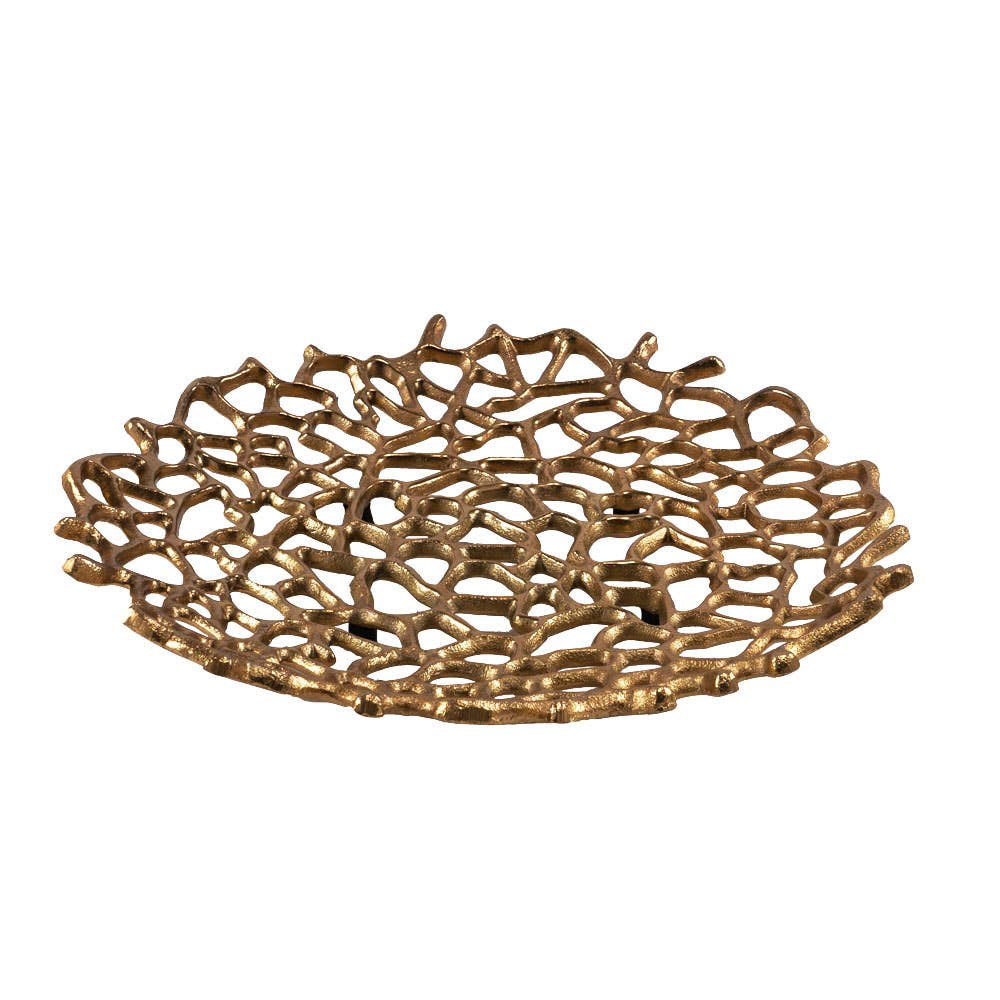 gold twigs decorative Plate