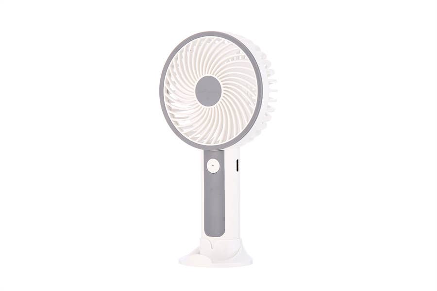 Ventilateur personnel rond léger bicolore : Blanc