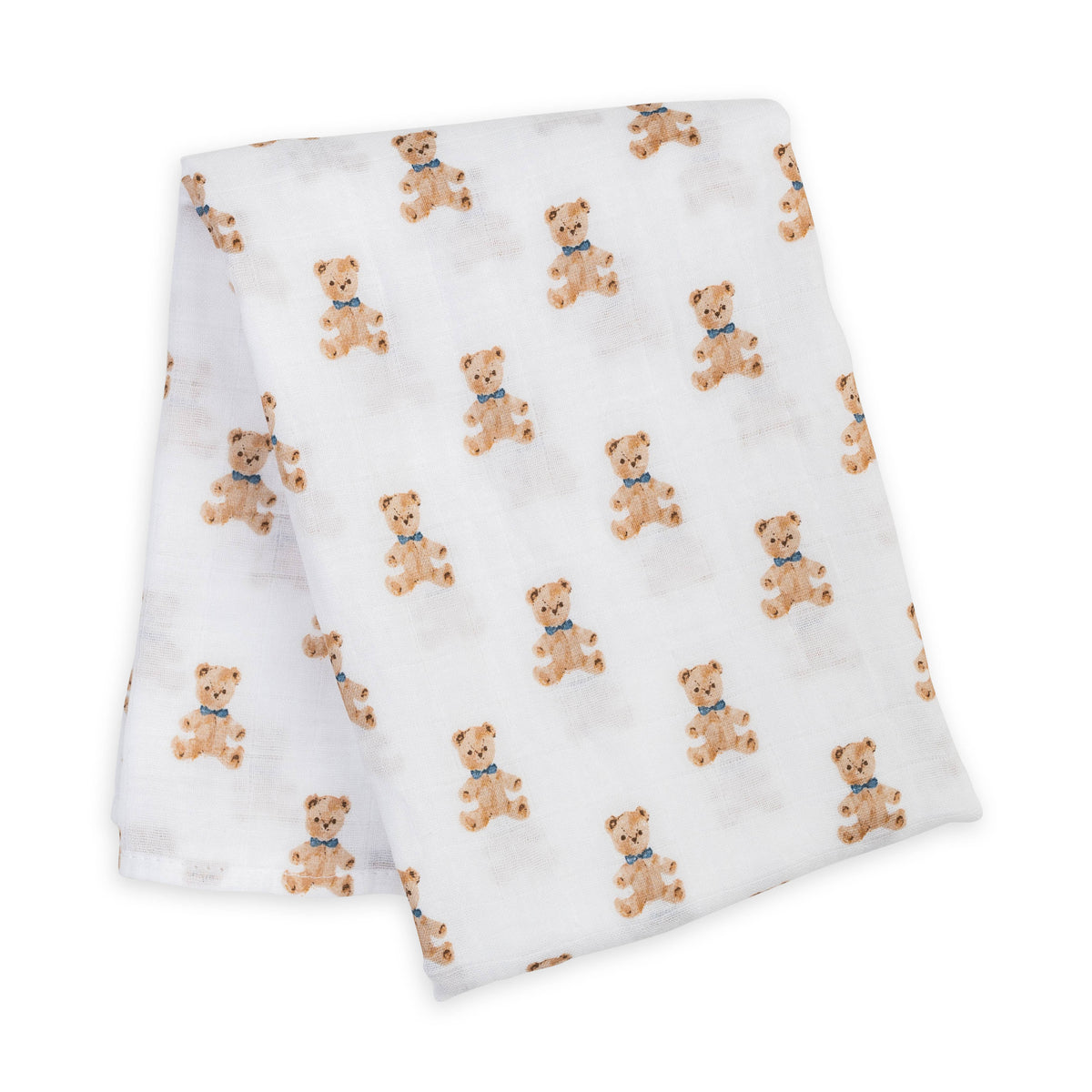 Muslin Cotton Swaddle Blanket  - Vintage Bears