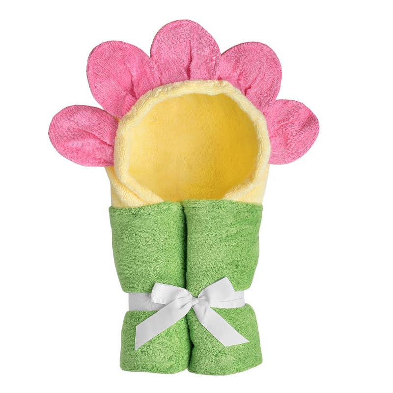 Personalized Hooded Towel - flower