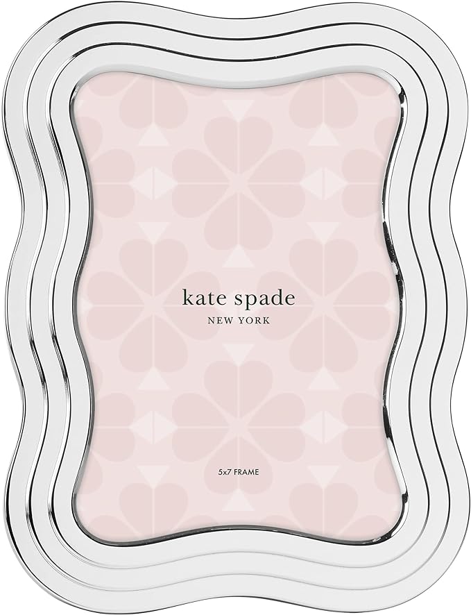 Cadre Kate Spade South Street Silver Wave 5" X 7" 
