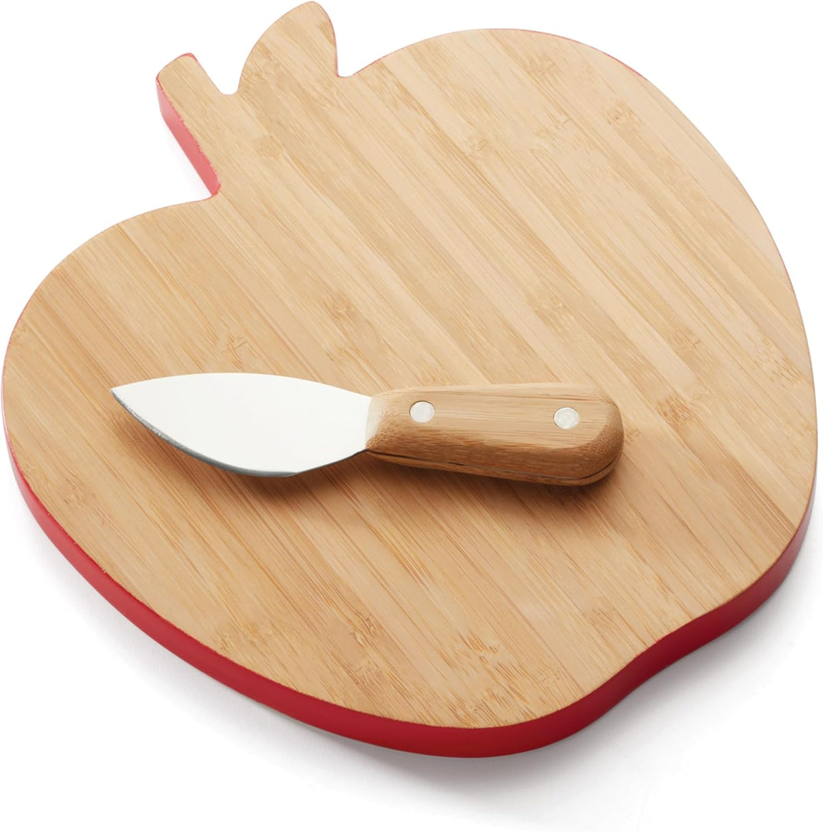Kate Spade Apple shaped  Wood Board with Knife