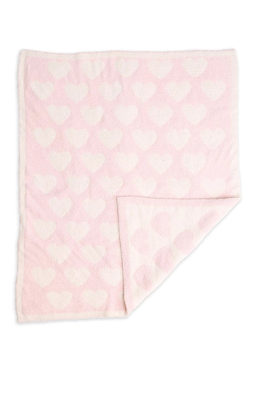 Couverture de luxe douce à imprimé cœur pour enfants HEART
