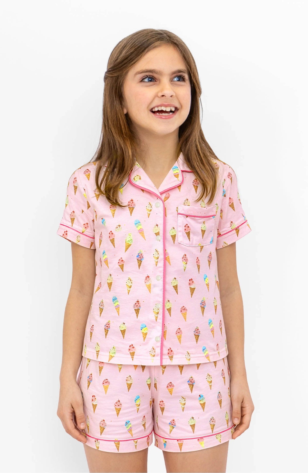 Ensemble de pyjama manches courtes motif glaces