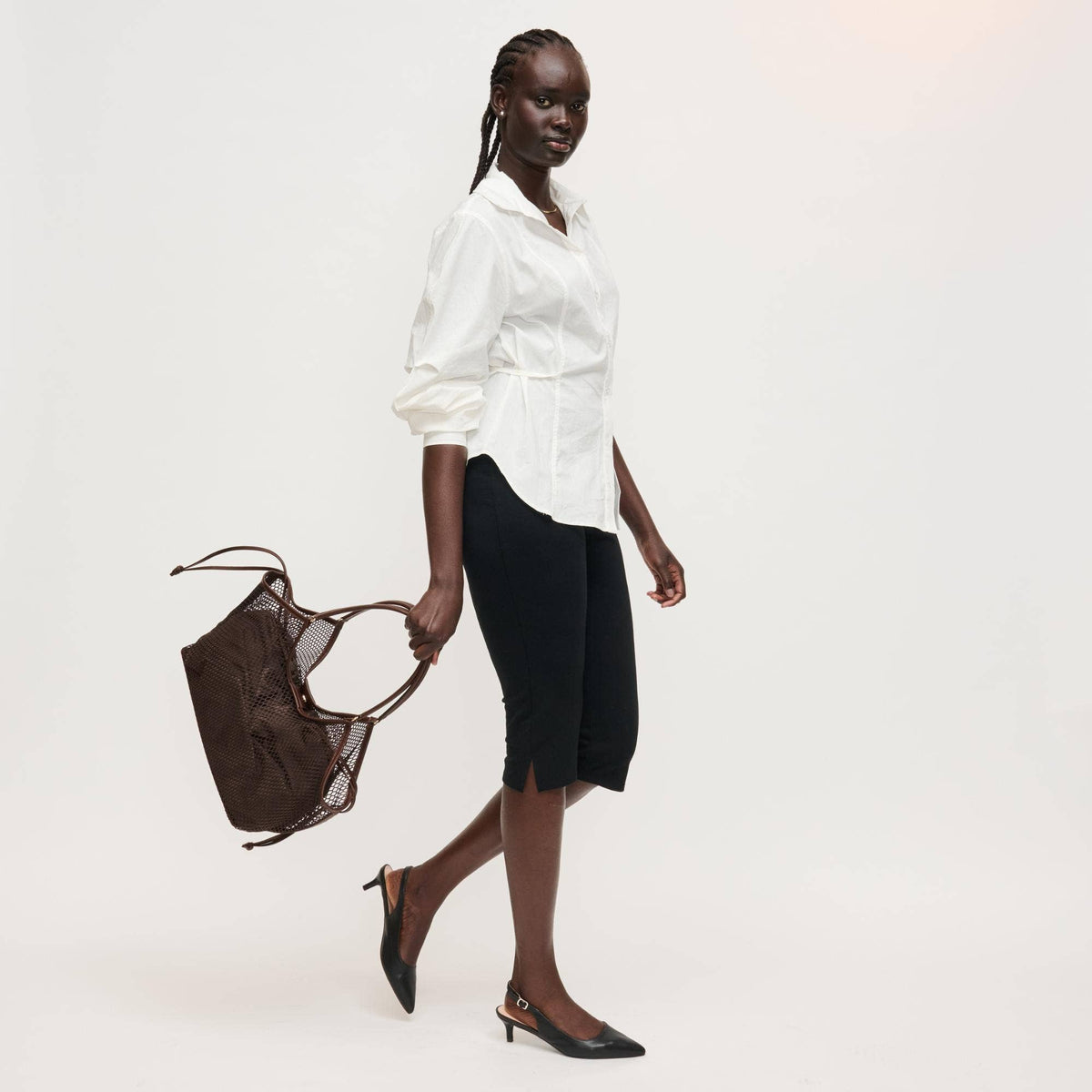 Mesh Tote - chocolate