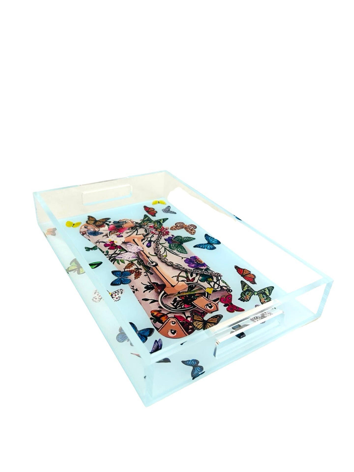 Butterfly Acrylic Vanity Tray