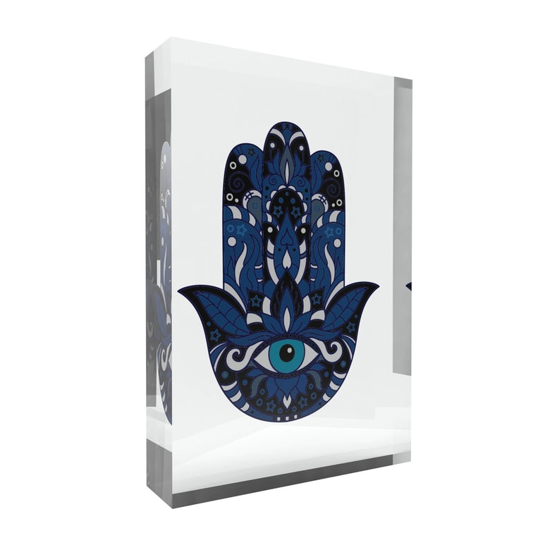 Hamsa Lucite  Block