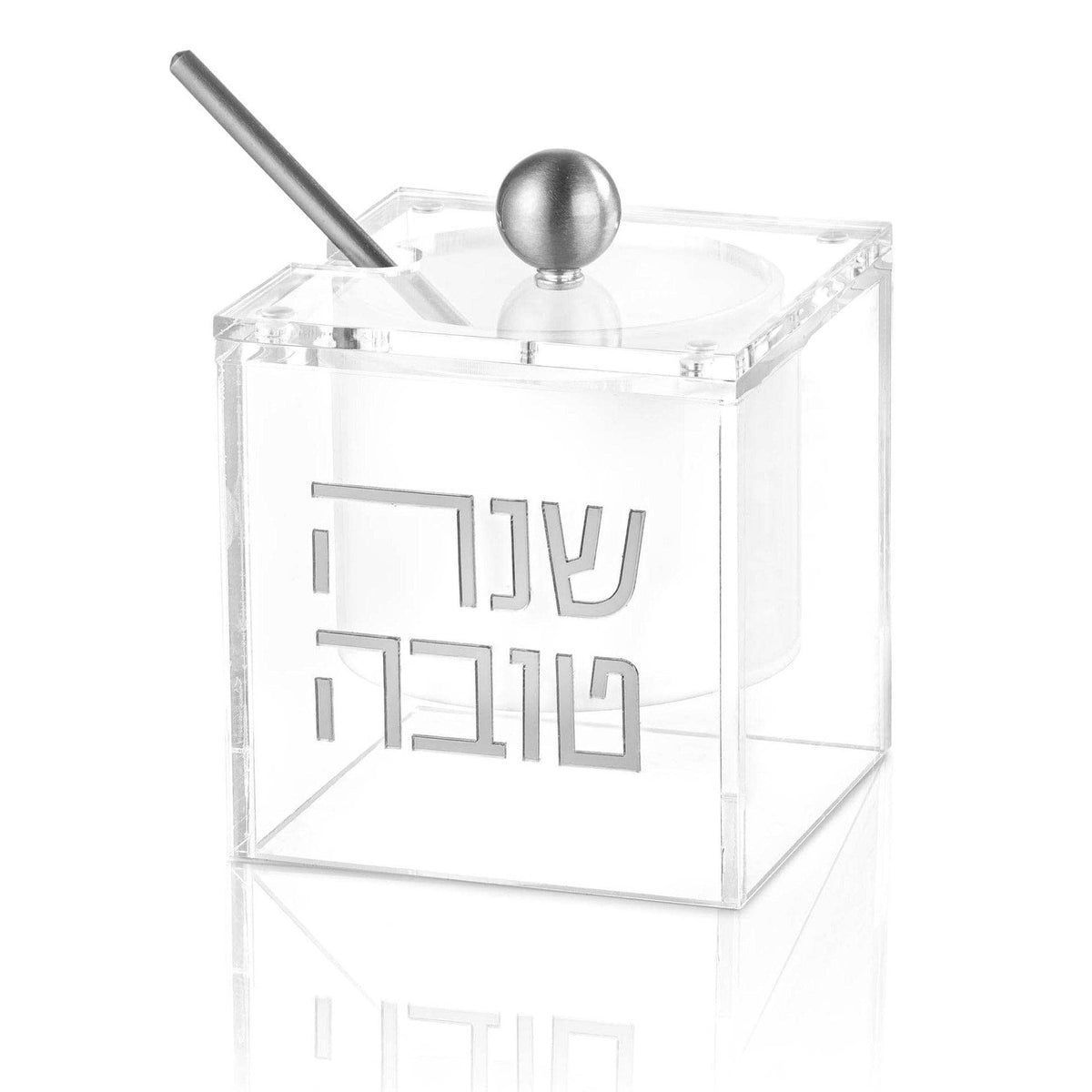 Suspended Honey Dish: Silver