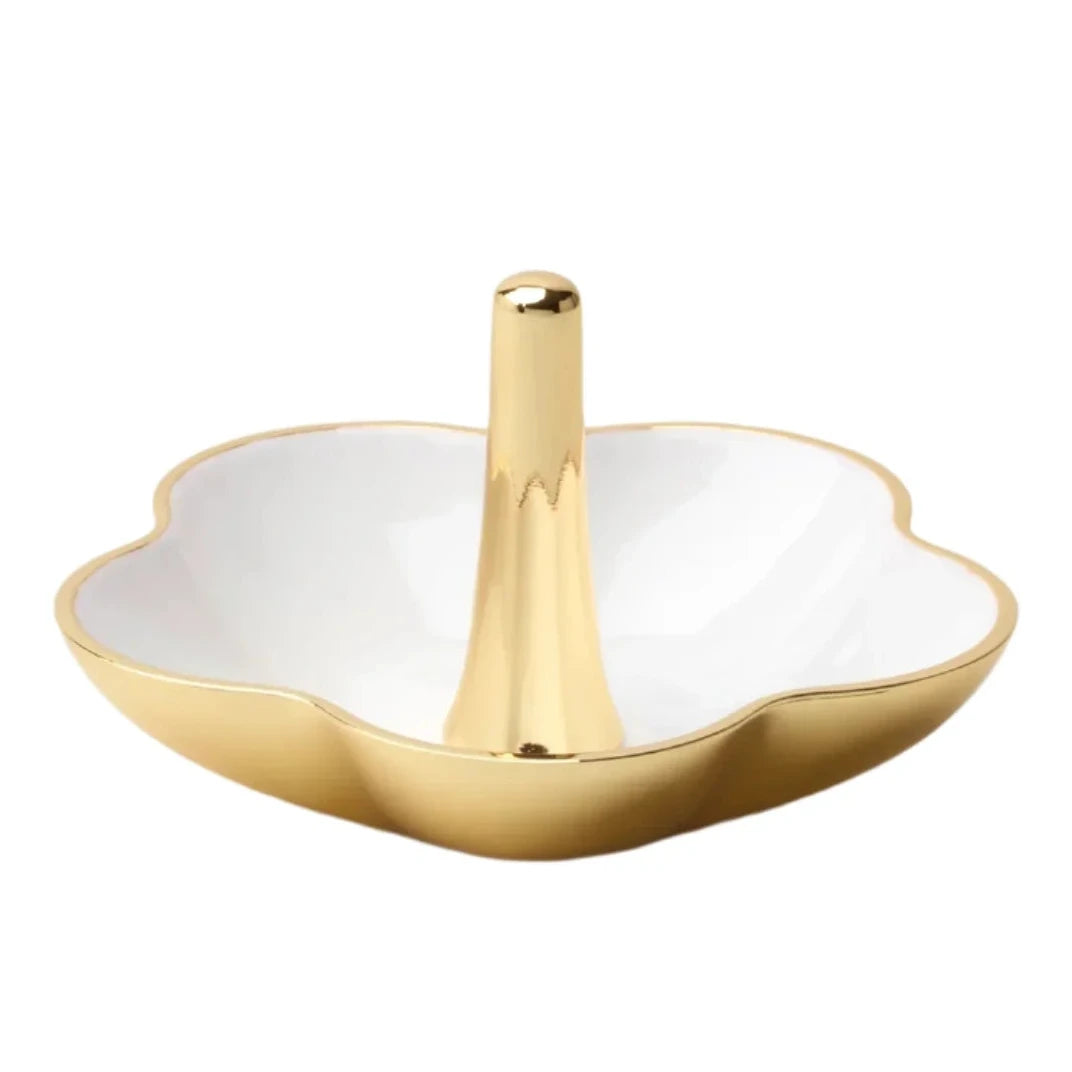 kate spade Make It Pop metal ring dish - white