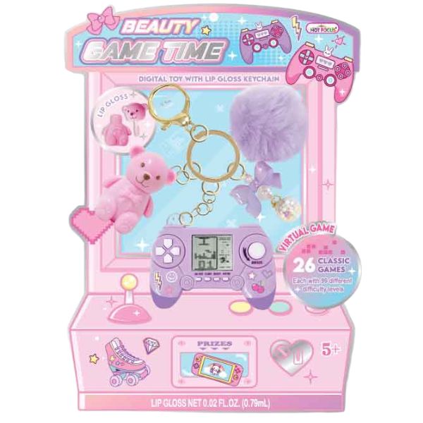 Game Time  with Lip Gloss Keychain