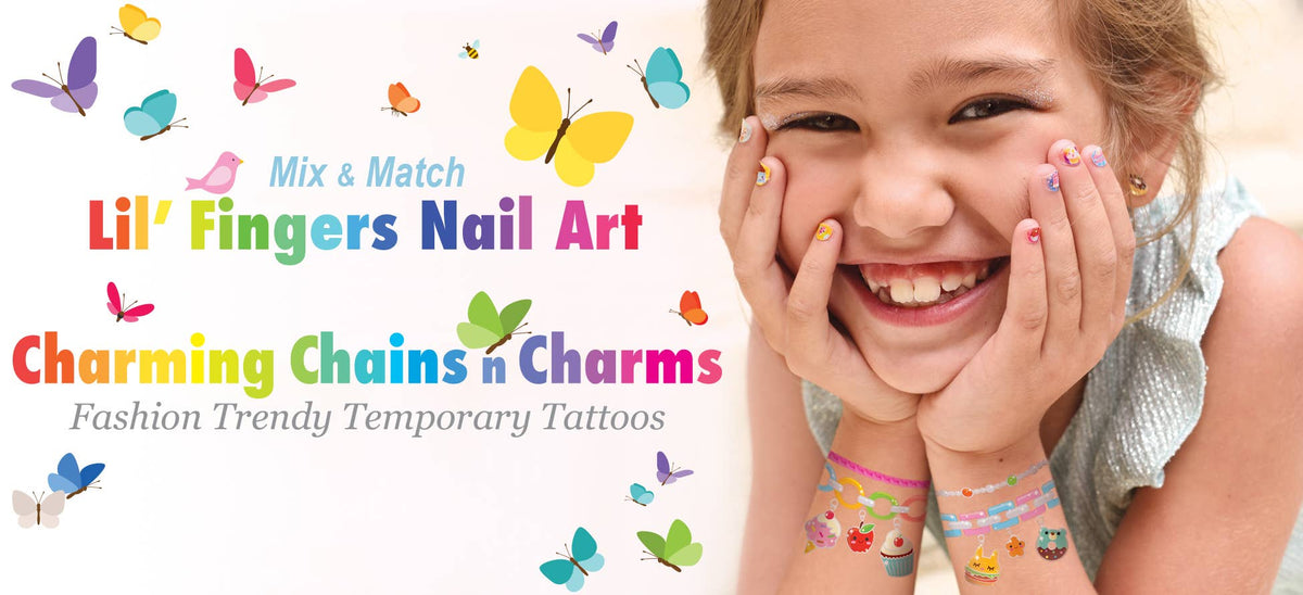 Autocollants pour ongles Lil' Fingers - Licorne Fantaisie