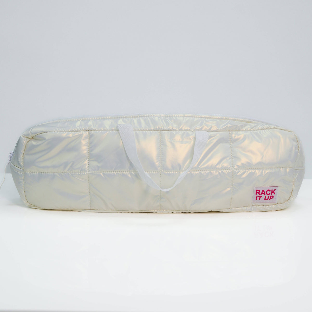 Sac blanc métallisé Canasta / mahjong