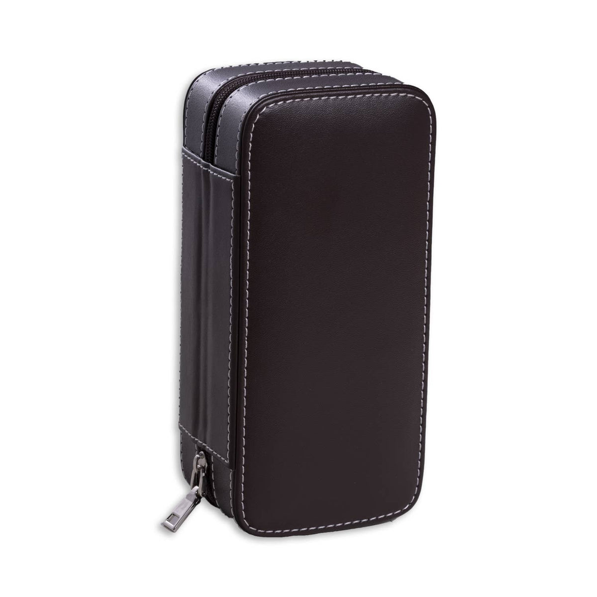 Étui de voyage double en cuir pour montres