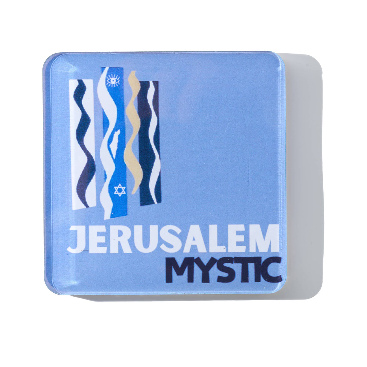 Acrylic Coasters with Holder - Jerusalem