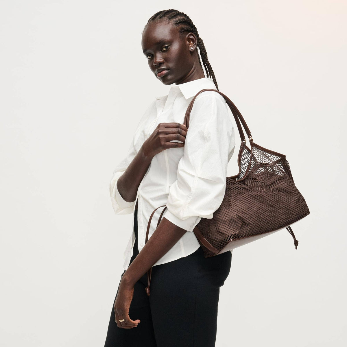 Mesh Tote - chocolate