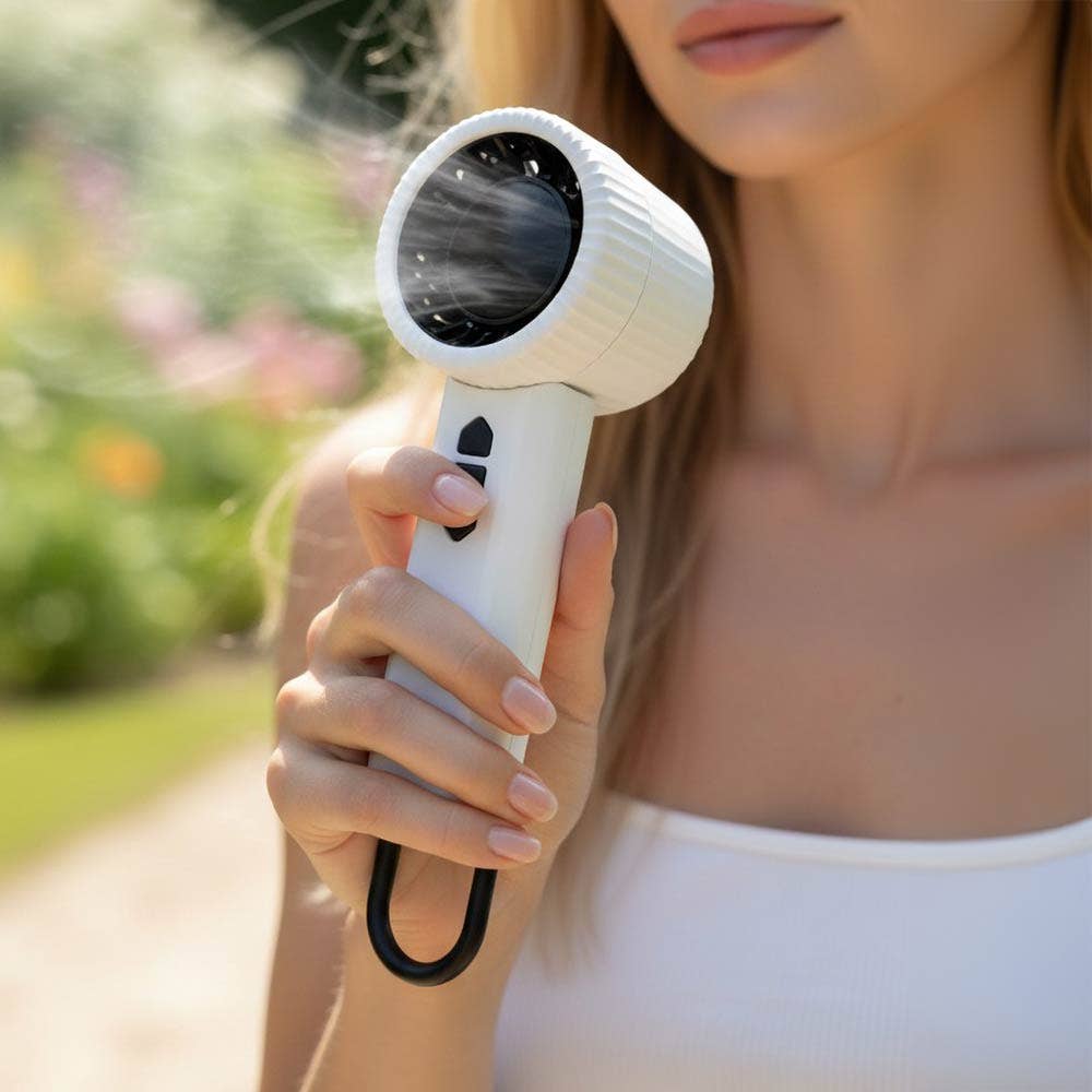 Mini-ventilateur portatif réglable : Blanc