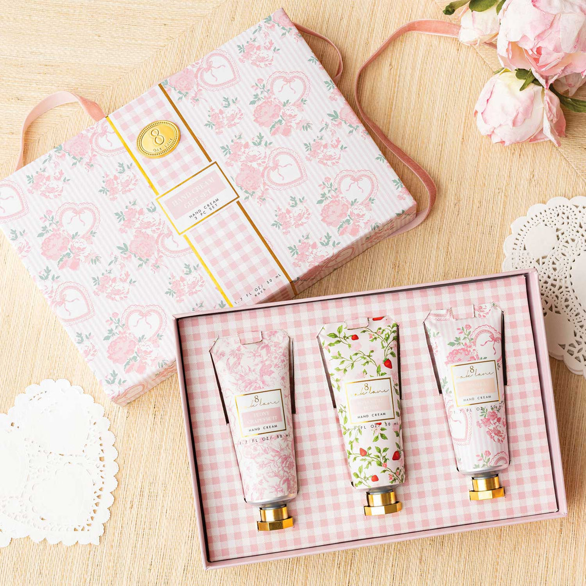 Coffret de 3 Crèmes Mains Sweetheart Blooms