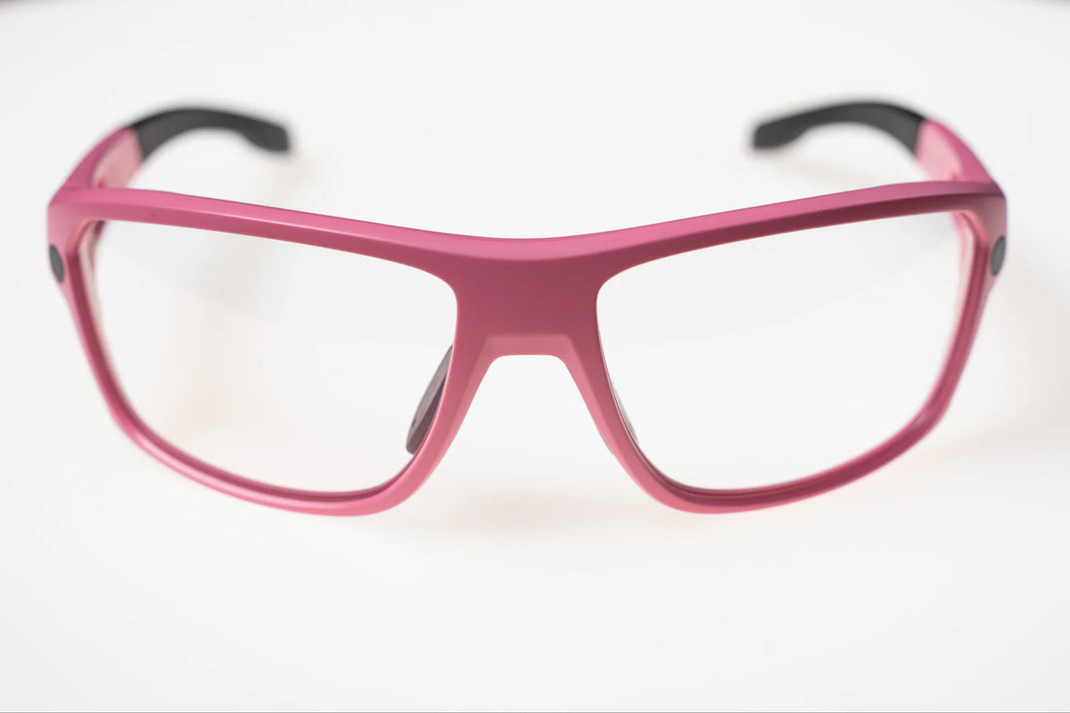 Lunettes de pickleball Knockout Optics : roses
