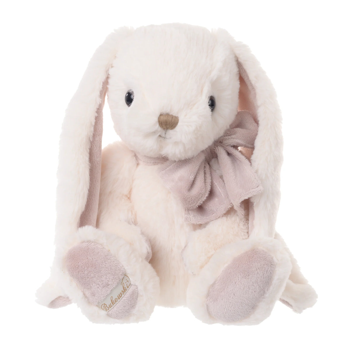 Large Cream bunny in a bow tie