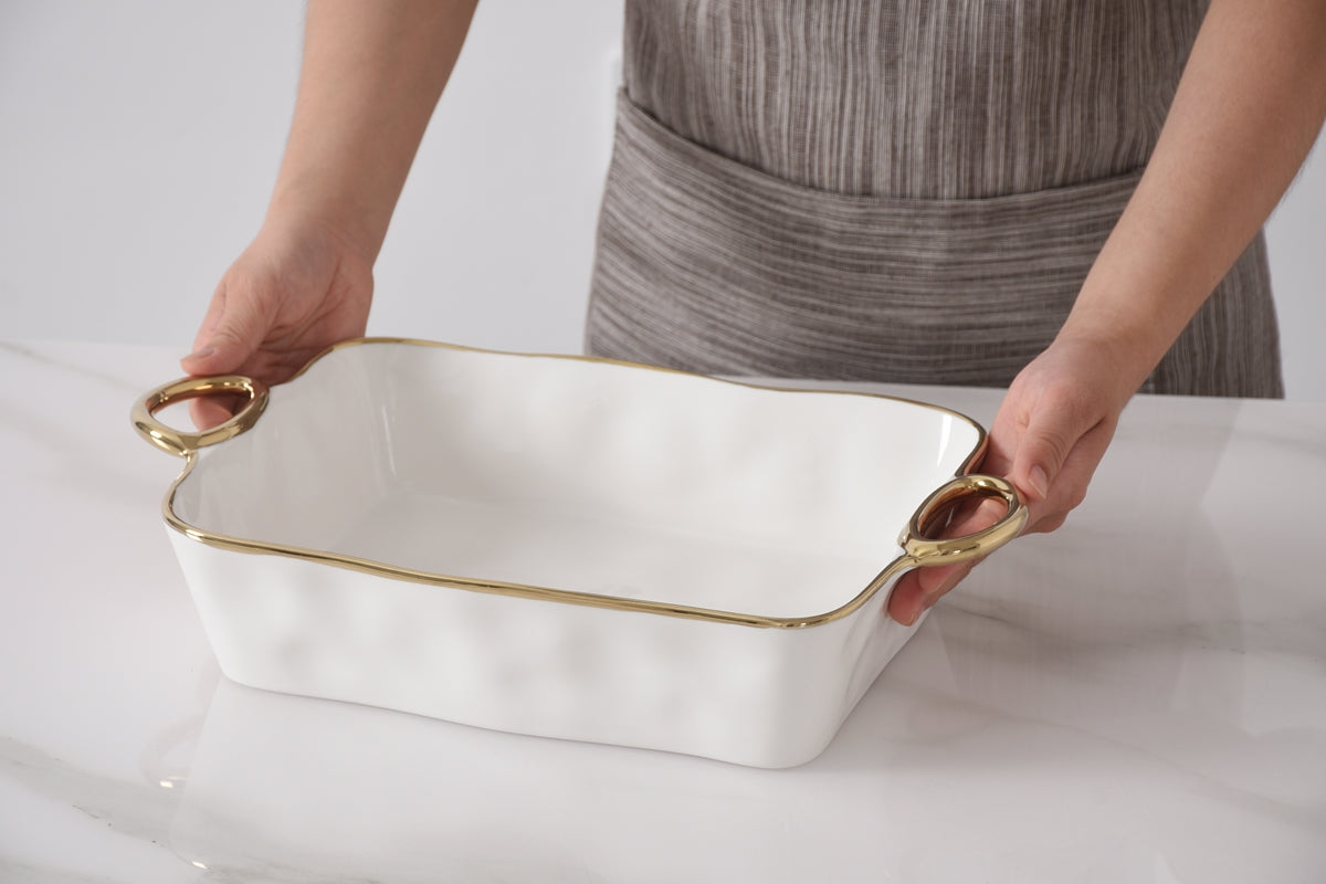 Plat de cuisson rectangulaire Pampa Bay - Or