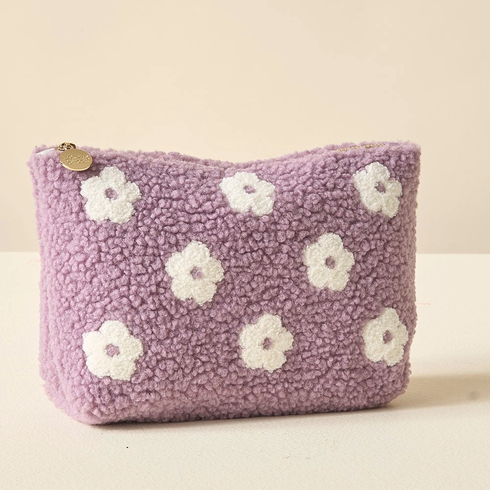 Pochette Teddy - Fleur violette