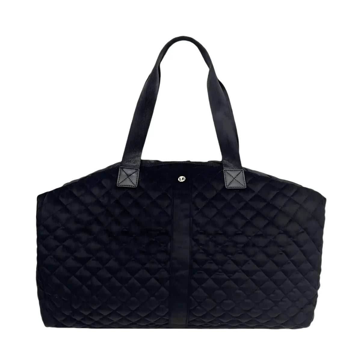 Sac de week-end en velours diamant noir verni