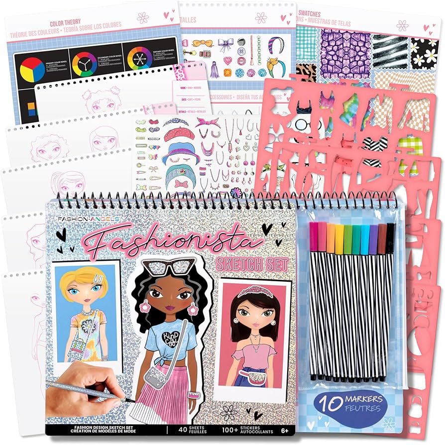 Ensemble d'esquisses Fashionista