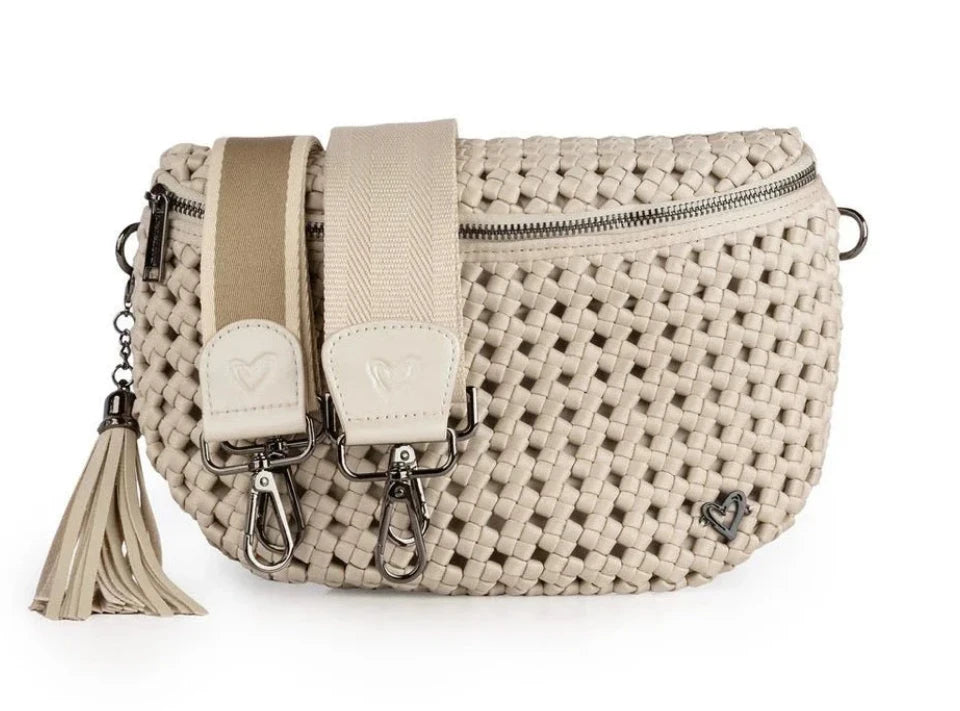 Sac cabas Bordon petit modèle noué à la main - Os