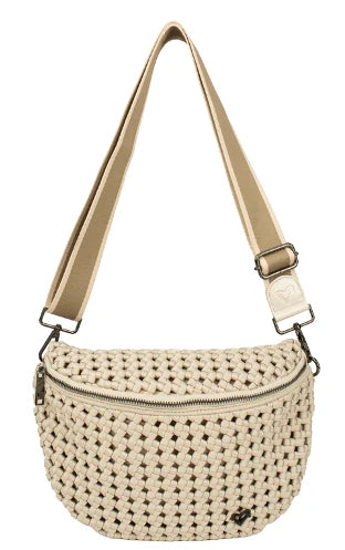Sac cabas Bordon petit modèle noué à la main - Os