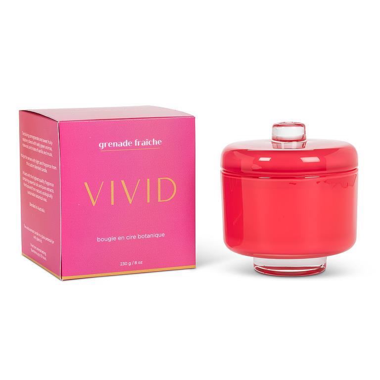 Bougie grenade fraîche éclatante