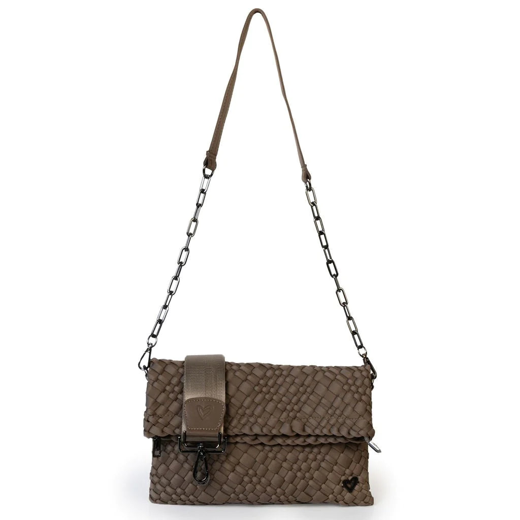 Victoria HandWoven Clutch - Buff