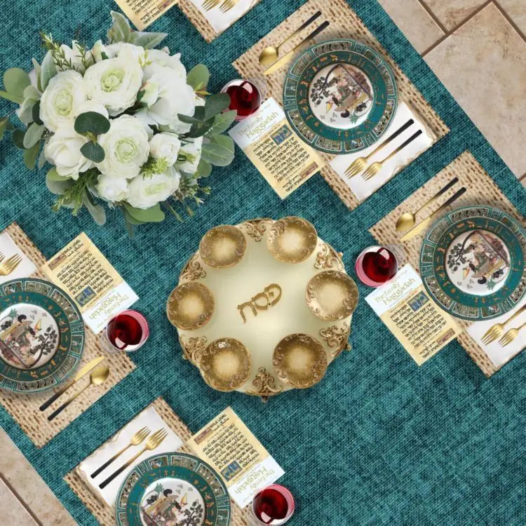 Sets de table en papier matza - rectangulaires