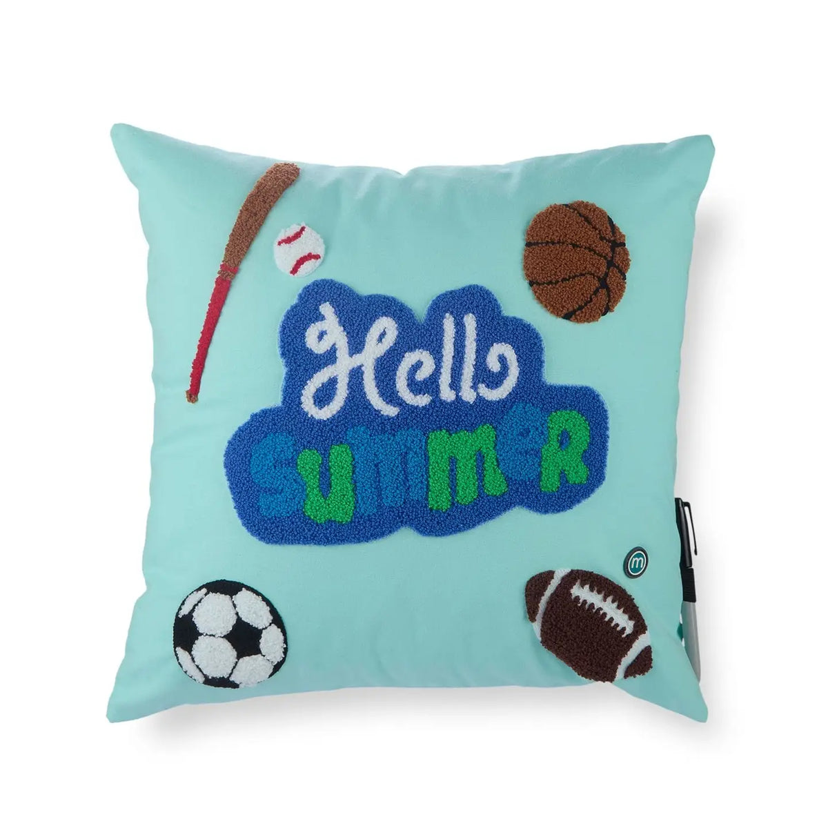Coussin autographe sur le thème du sport