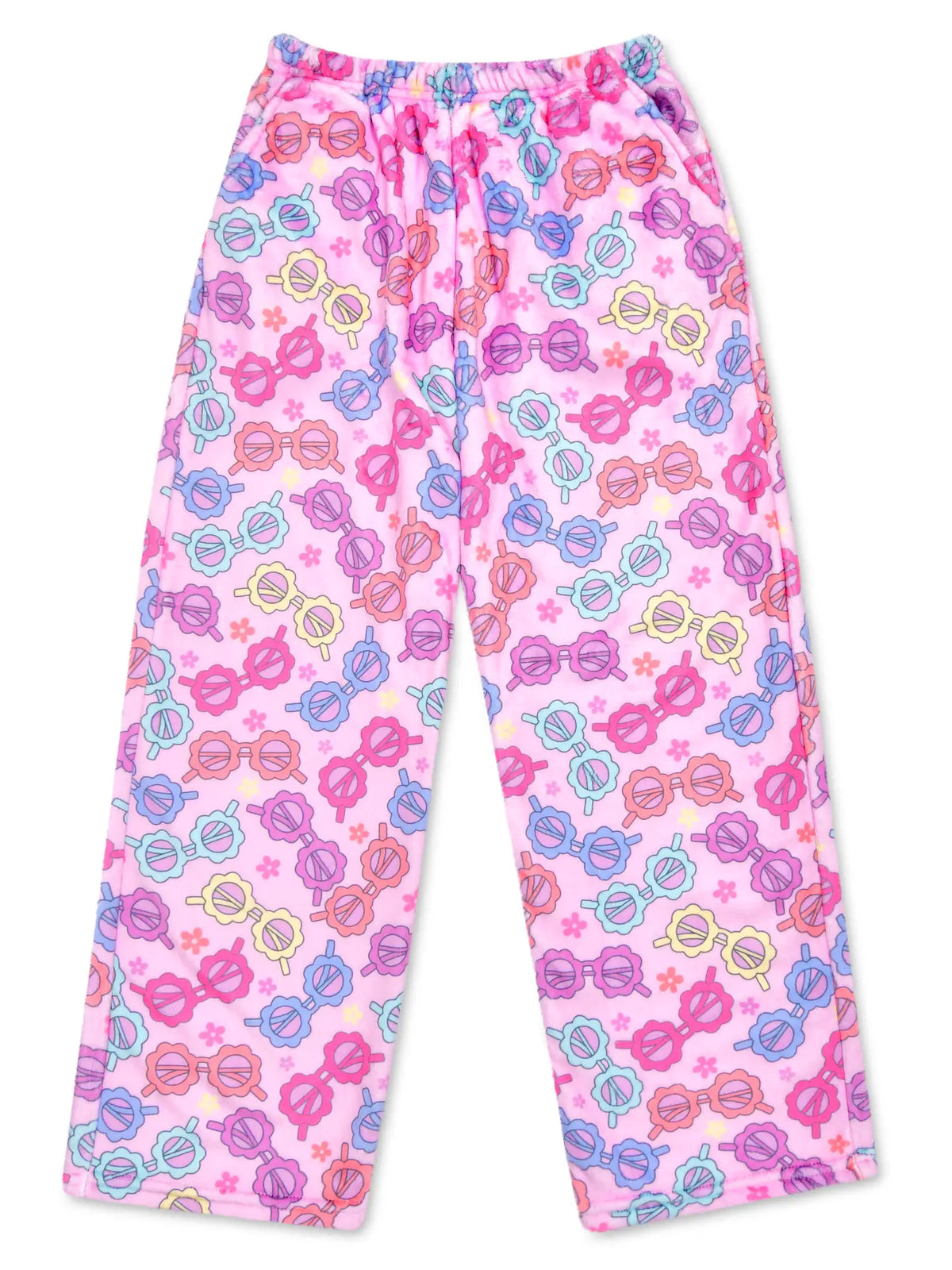 Lunettes de soleil de printemps et pantalon en peluche