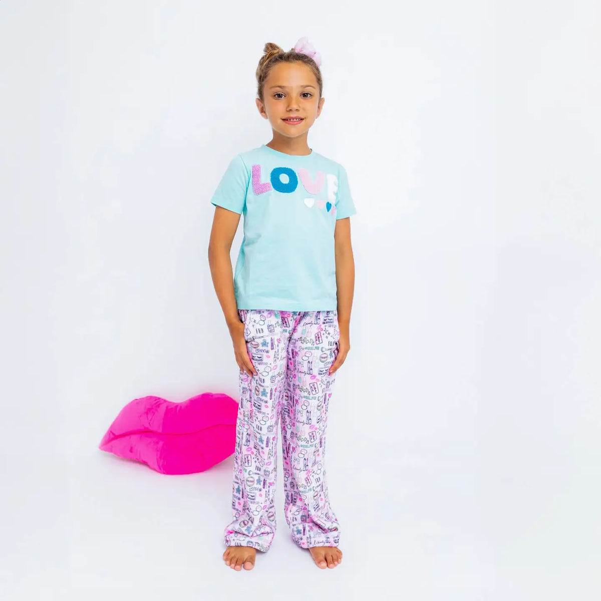 Pantalon en peluche de maquillage