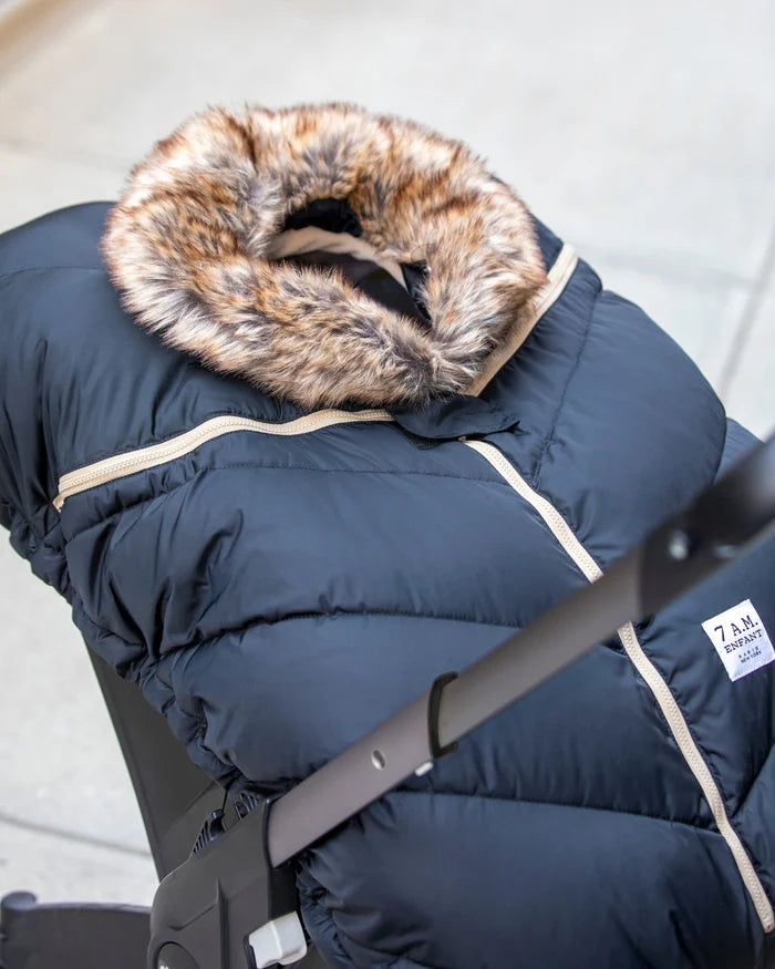 7AM Car Seat Cocoon- black Tundra