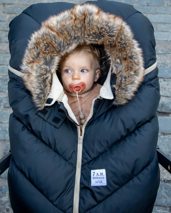 7AM Car Seat Cocoon- black Tundra