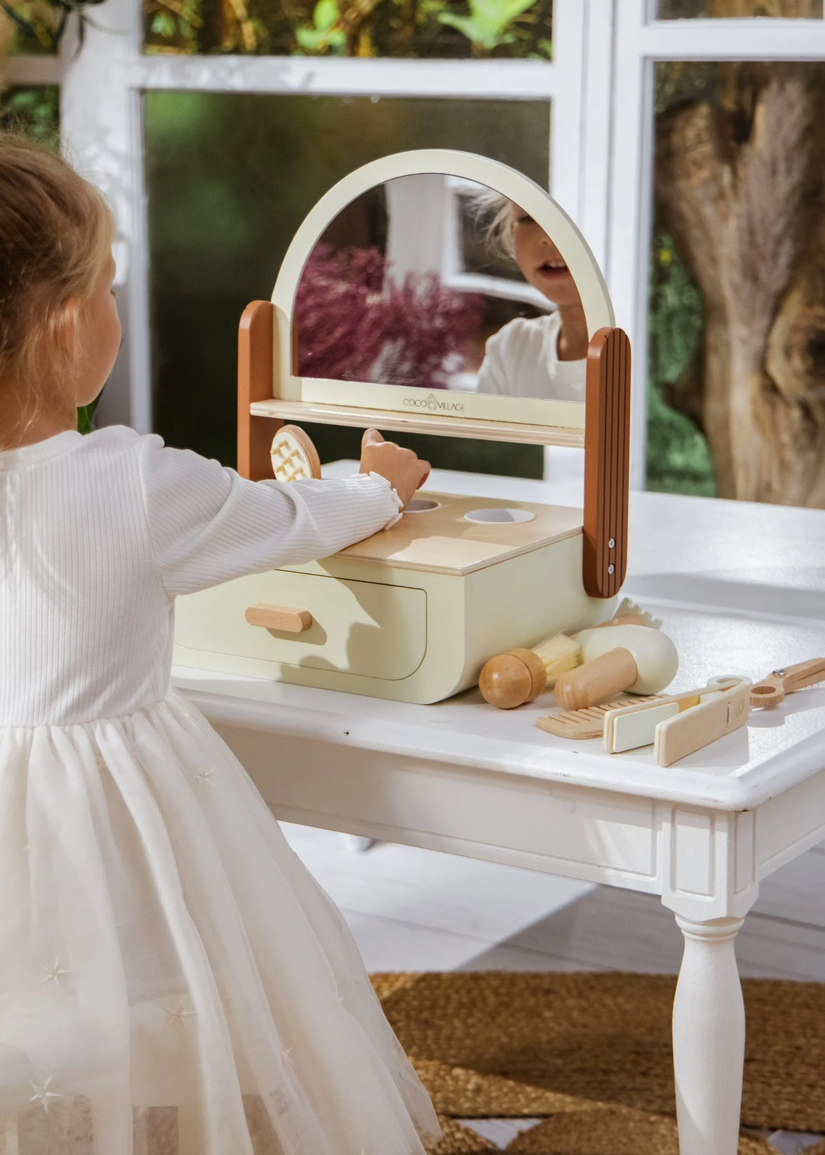 Personalized Wooden Beauty Station