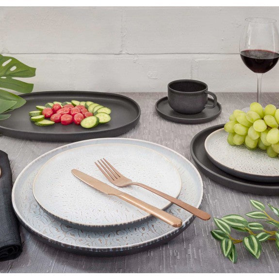 Oslo champagne Stainless Steel 16 Piece Flatware Set