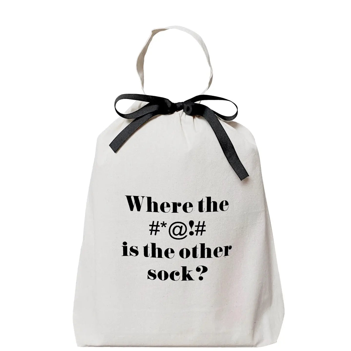 Where #*@!# Sock Bag, cream