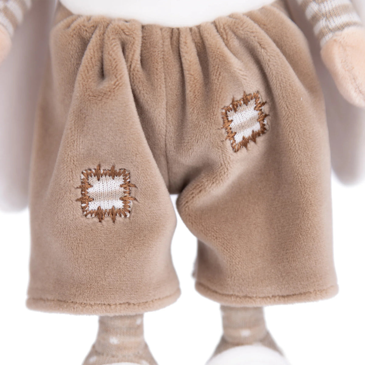 Bunny with overalls - brown