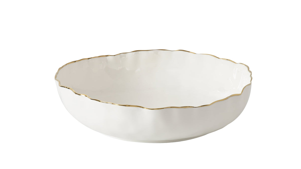 Pampa bay- Gold Portofino XL Shallow Bowl